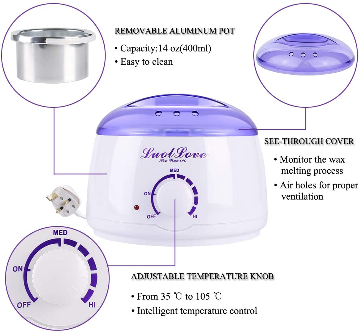 Grejač voska Pot-Wax100