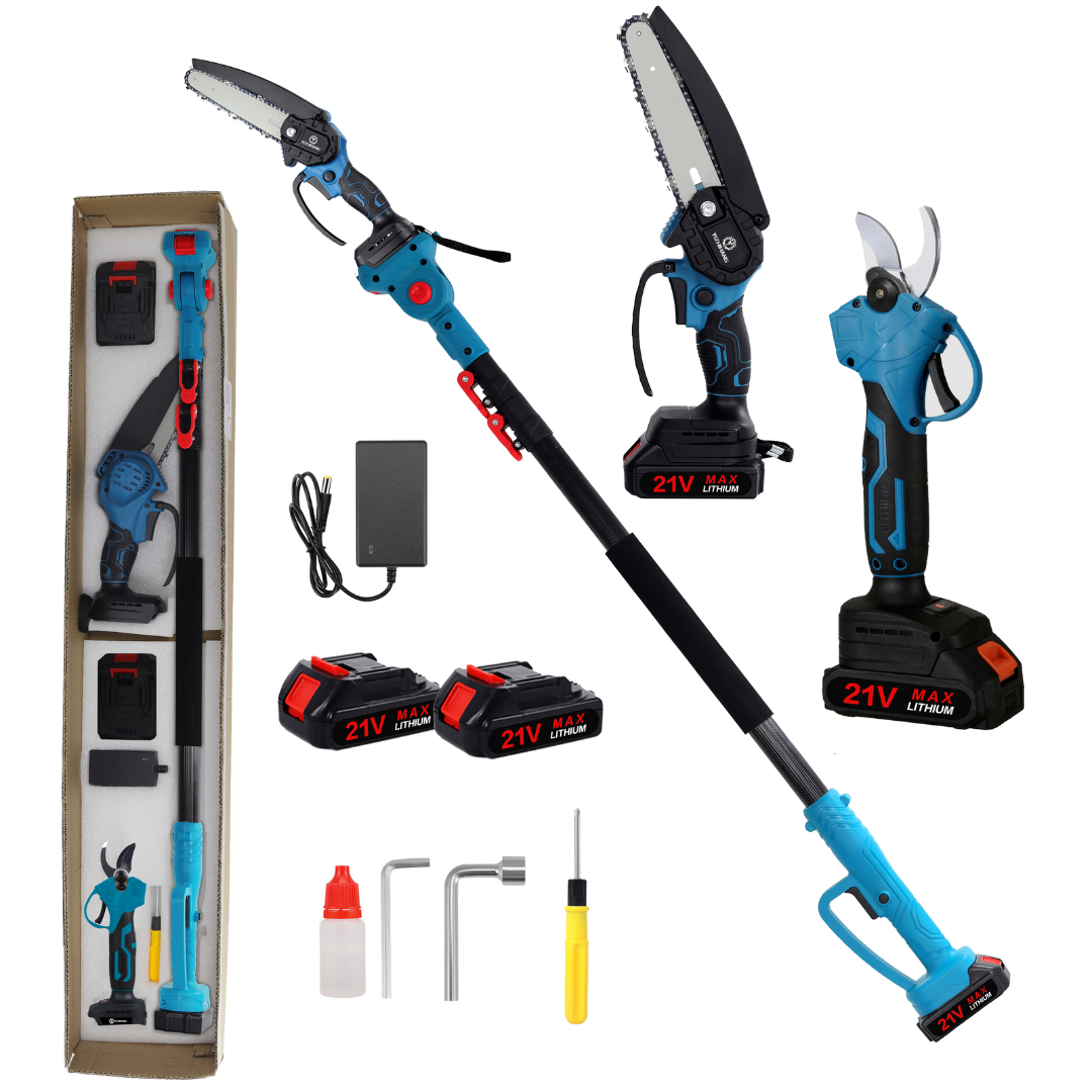 Agram Tools teleskopski aku set: pila i škare za grane - 240 cm