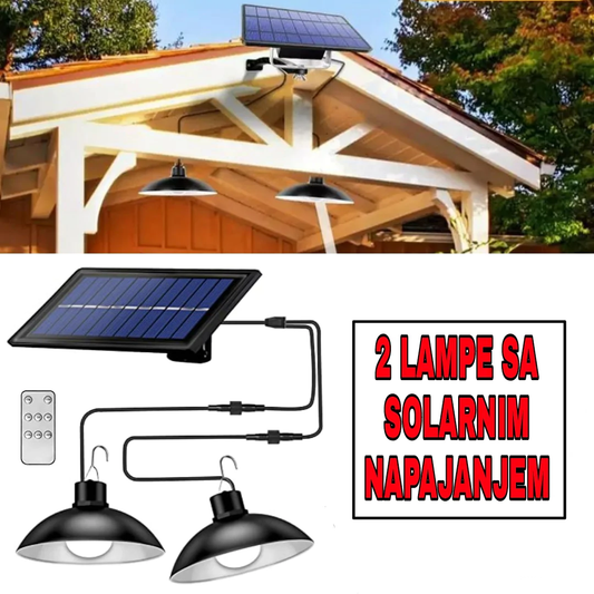 Dve solarne lampe sa daljinskim upravljačem